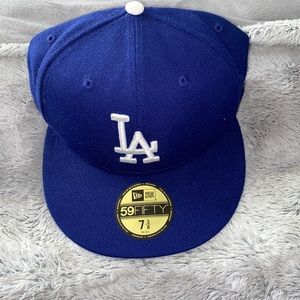 Men Used La Fitted Hat 7 and 3/8